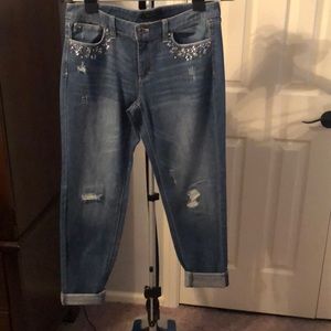 White Black House Girlfriend Jeans Size 4